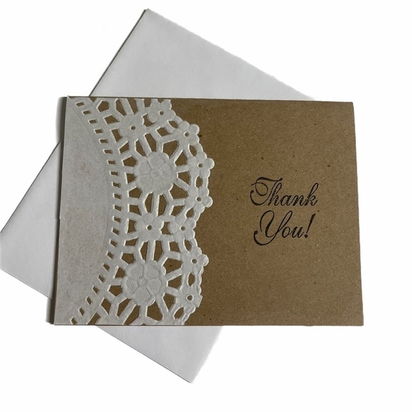 Special Doily Thank You Card Bundle Set of 6 - Picture 6 of 12